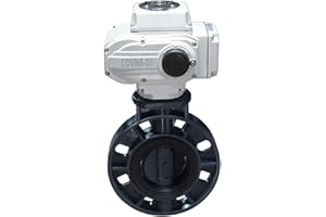 6 inch Electric Butterfly Valve On Off Type DN150 Plastic Motorized for Water Usage EPDM Sealing(DC24V)