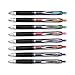 uniball Signo 207 Gel Pen, Retractable, Medium 0.7 Mm, Assorted Ink Colors, Black Barrel, 8/pack