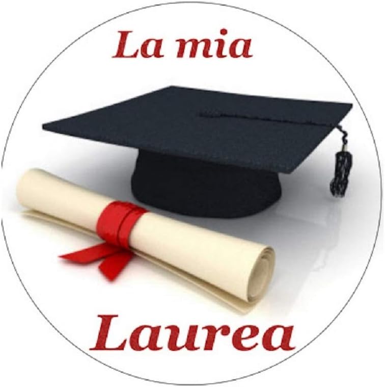 Dolce Idea Cialda In Ostia Laurea Form Personalizzata Decorazione Amazon It Giochi E Giocattoli
