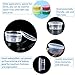 Philonext 15 Pack Slime Storage Containers, Foam Ball Storage Containers with Lids, Leakproof Clear Plastic Floam Beads Containers Kit of Slime with 10 Pcs Slime Mixing Spoons for Slime Beads (L)