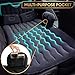 EPHESIAL Inflatable Car Air Mattress with Headboard, Pocket, Pillows and Air Pump (Portable) – Back Seat Air Bed for Travel and Camping – Blow Up Air Mattress – Car Bed fits Car, SUV, Truckthumb 2