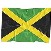 Jamaica National Flag Polyester Fiber 3x5 Feet Flag, Bright Colors And Anti-ultraviolet Fade Flag Indoor Outdoor Banner