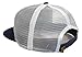 45 Supply Co. Classic Trucker Hat Mesh Back Flat Visor (Everest Design: Blue, White)