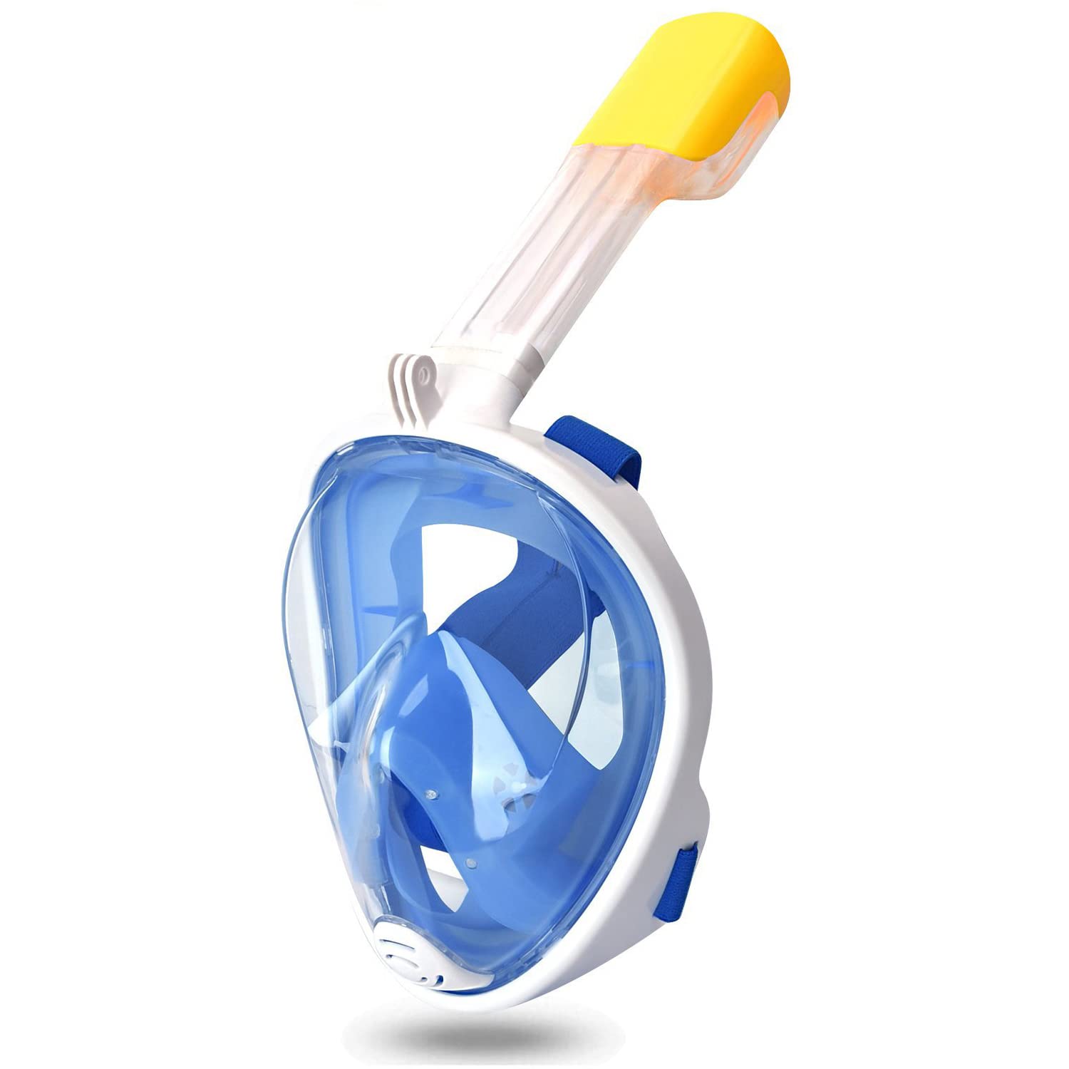 Vitare Full Face Snorkel Mask for Adults and Kids, 180° Wide View Diving Mask with Anti-fog and Anti-leak Technology, New Breathing System Snorkel Set with Camera Mount