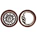 KUBOOZ New Tribal Sun & Moon Organic Natural Wooden Flesh Tunnels Double Flared Ear Stretcher Saddle Plug