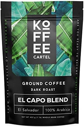 Coarse Ground Coffee French Press - 1 lb Dark Roast Single Origin Espresso Coffee - Koffee Cartel El Capo Blend