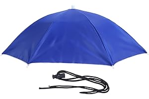 Umbrella Hat, Golf Umbrella, Adult Umbrella Hat Waterproof Foldable Sun Hat Headwear for Outdoor Fishing Hiking(light blue)