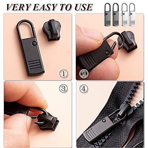 ZiftMART Zipper Pull Replacement, Universal Removable Zipper Pulls