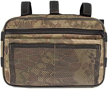 MDSTOP Multi-purpose Storage Passenger Grab Handles Accessory Storage Pouch Organizer Bag for Jeep Wrangler Mesh Polyester Dash Tools Bags (Camo)