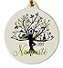 Laurie G Creations Yoga Tree Namaste Porcelain Gift Ornament Life Faith Love Peace Family Rhinestone Crystal