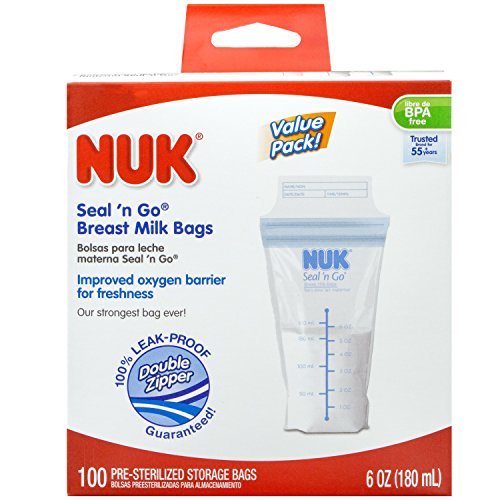 NUK Seal N’ Go Breast Milk Bags,100 ct Buy Online in UAE. Baby