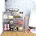 Ikee Design Acrylic Cosmetics Lipsticks Makeup Organizer Holder Box with 4 Removable Drawers, 10