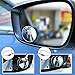 Upgrade Round-Shape Blind Spot Mirrors,EMIUP Frameless HD Glass Convex Wide Angle 360°Rotatable Adjustable Stick-On RearView for All Car SUV Trucks Motorcycle-2 Pack