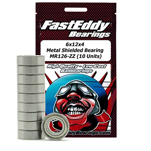 Traxxas 4614 Metal Shielded Replacement Sealed Ball Bearings for RC Cars 6x12x4 (10 Units)