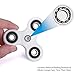 Tri-Spinner Fidget Toy Stress Reducer Nylon PA Material Hybrid Ceramic Bearing Perfect For ADHD EDC ADD Anxiety Autism Adult Children Hand Killing Time (White)