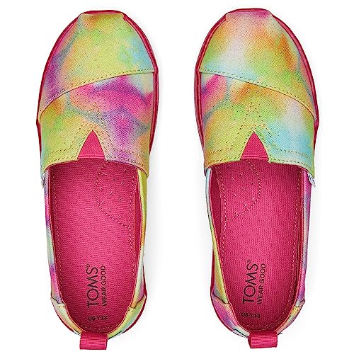 TOMS Girls Alpargata Loafer Flat, Mango Botanical