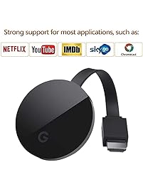 PHADEN Miracast Wireless Display Receiver 1080P HDMI WiFi Media Streamer Adapter Support Chromecast YouTube Netflix Hulu Plus Airplay DLNA TV Stick for Android/Mac/iOS/Windows