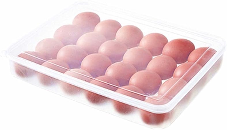 CHSEEO Kunststoff Tragbare Ei Aufbewahrungsbox, 12 Gitter Mehrweg Eierdose, Eierablage Im