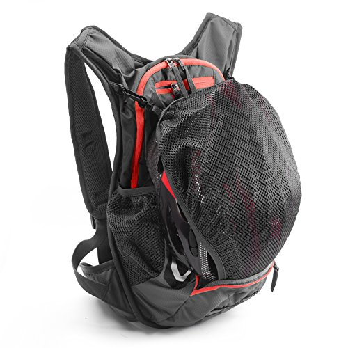 Juboury Hydration Backpack with Free 2L Water Bladder Reservoirs, 15L Hydration Rucksack Bag, All Weather Cover for Running, Hiking, Biking, and Any Other Outdoor Activity (Red)