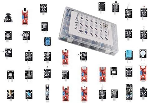 Robostall 37 in 1 Sensor Modules Kit for Arduino Uno R3, Mega 2560, Raspberry Pi with box