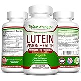 Premium Vision Health Complete Eye Formula With Essential Vitamins For Eyes - With 20mg Lutein Plus Bilberry, Zinc and Other Eye Care Nutrients - Lutein For Eyes - 60 Eye Vision Capsules