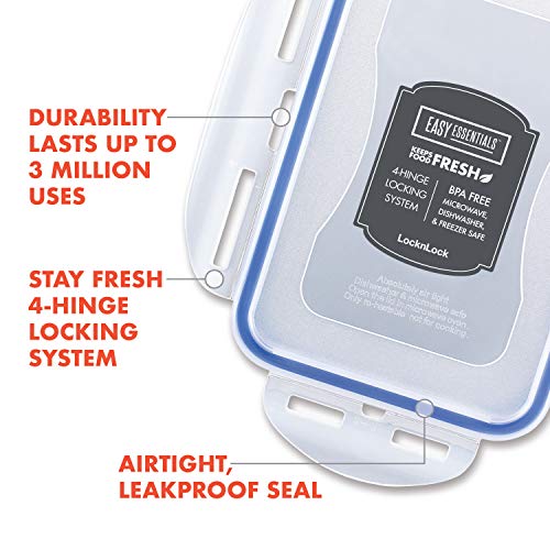 Lock & Lock HPL932A Easy Essentials Specialty Food Storage Container / Food Storage Bin, Onion Case - 10 Ounce, Clear