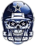 Dallas Cowboys NFL Skull Helmet Car Bumper Sticker Decal 4'' X 5''