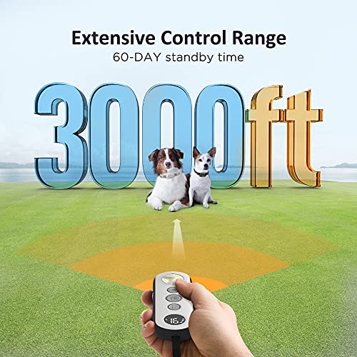 PATPET Dog Training Collar with Remote, Rechargeable IPX7 Waterproof 2 Packs Dog Shock Collar for 8 to 110 lbs Medium… - Image 6