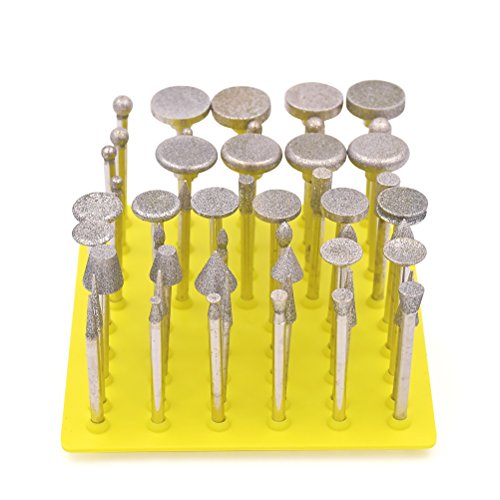 Juego-de-Fresas-de-Diamante-GOXAWEE-50Pcs-Fresa-de-MoliendaMuela-de-Diamante-3-mm-Broca-para-DremelAccesorios-para-Herramientas-RotativasGrabado-Talla-Pulido-de-BricolajeGrano-150