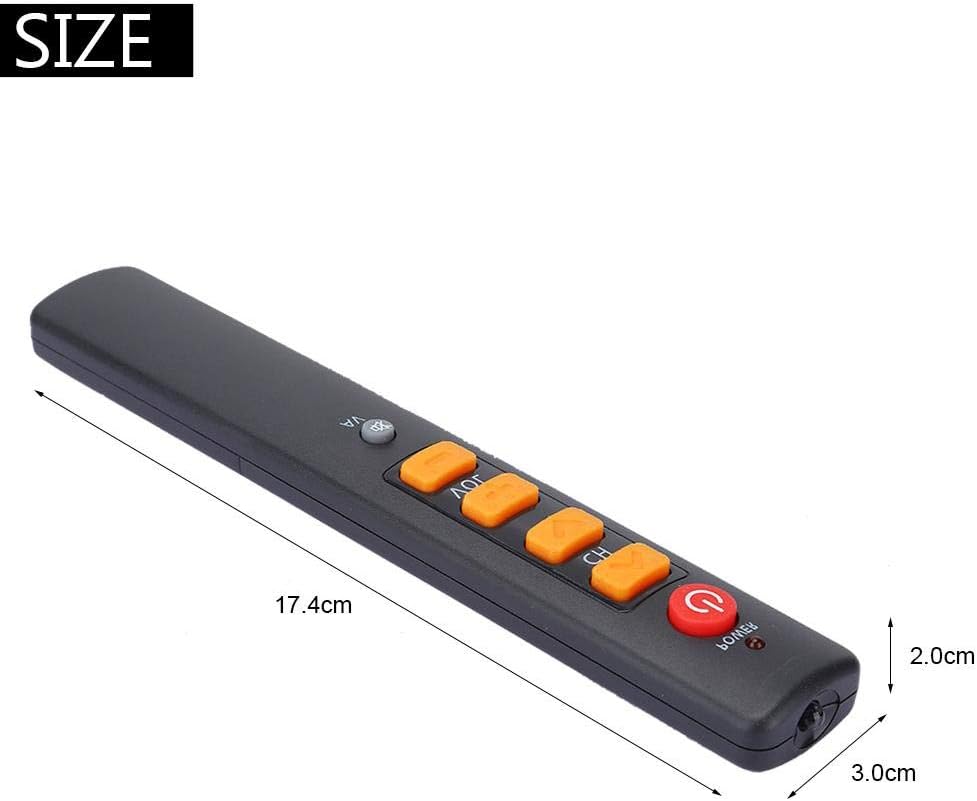 Multi-function Universal Smart Learning Remote Control Big Buttons Home Controller Replacement for TV STB DVD HIFI VCR(Orange) - Image 3