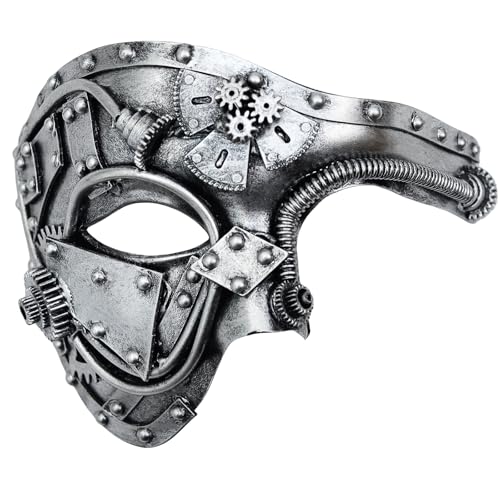Silver Half Mask