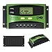 GIARIDE 30 amp Solar Charge Controller 24V 12V pwm Solar Charge Controller Intelligent Solar Controller with USB Port and LCD Display