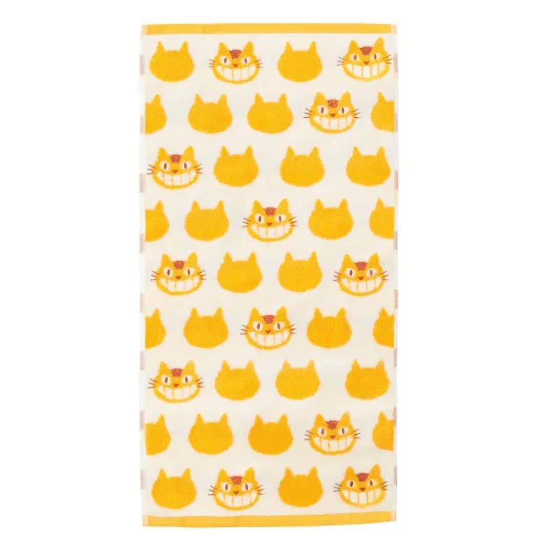 Marushin 1005016200 Bath Towel, Ghibli, My Neighbor Totoro, Approx. 23.6 x 47.2 inches (60 x 120 cm), Chicken Bus 100% Cotton