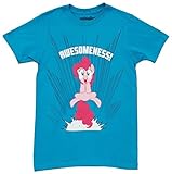 My Little Pony Pinkie Pie Awesomeness Adult Turquoise T-shirt (Adult Large)
