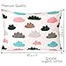 Organic Cotton Toddler Pillowcase - 13x18 Pillowcase perfect for toddler pillow, kids, baby, infant, travel pillow case, toddler bedding, Clouds Collection