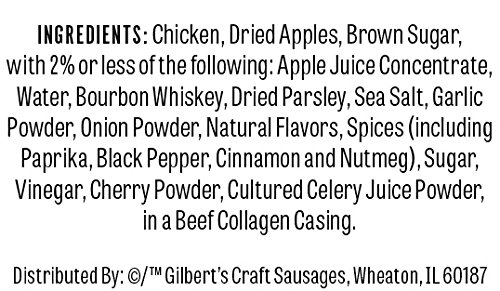Gilbert's Bourbon Apple Chicken Sausage - Image 4