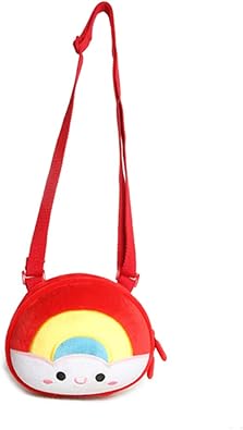 Amazon Co Jp Happykids 虹フェイスショルダーバッグ 紐調整可能 子供用 通園ショルダーバッグ 可愛い ミニリュックサック お出かけ 斜め掛けバッグ シューズ バッグ