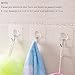 Fealkira 13.2lb/6kg(Max) Nail Free Adhesive Transparent Reusable Heavy Duty Wall Hook for Hat/Towel/Robe/Clothes,Waterproof & Oilproof,Bathroom Kitchen Wall Towel Hooks& Ceiling Hanger(6pcs)