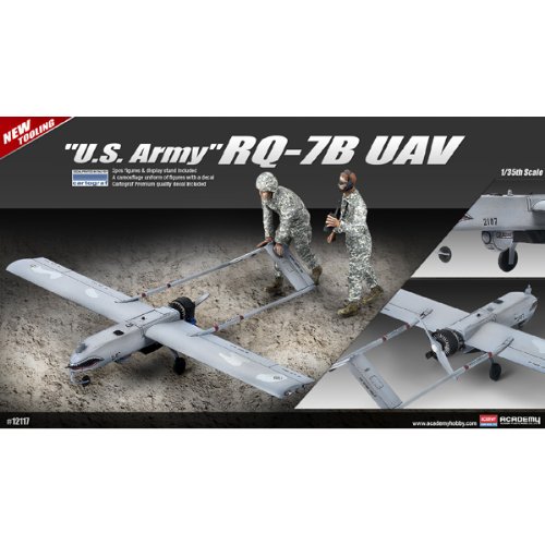 Academy U.S. Army RQ-7B UAV Airplane Model Building Kit