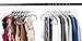 Popular Design Products 50 pc Premium Quality Easy-On Clothes Hangers - Grey with Black Non-Slip Pads - Space Saving Thin Profile - for Shirts, Pants, Blouses, Scarves - Strong Enough for Coats