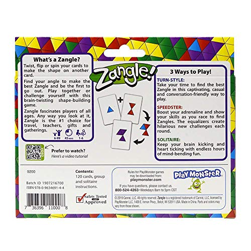 SET — Zangle — Find Your Angle to Make a Zangle — Game of Visual Perception — For Ages 6