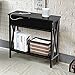 Giantex Console Table with Hidden Storage,Flip Top and Shelf Sofa Side Table for Entryway, Living Room, Office and Bedroom, Multifunctional Accent Corner Couch End Table (Black)
