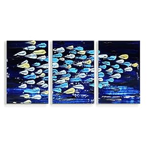 3 Piece Canvas Wall Art Abstract Color Canvas Prints Home Artwork Decoration for Living Room,Bedroom - 16"x24" x 3 Panels