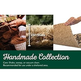 Entryways Sailboat Handmade, Hand-Stenciled, All-Natural Coconut Fiber Coir Doormat, 18” X 30” X .75” 51RdJ5LnCkL