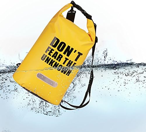 PROMUN Waterproof Sports Dry Bag Drift Bag Roll Top Floating Duffle Outdoor Dry Gear Bag with Adjustable Shoulder Straps for Kayaking, Beach, Rafting, Boating, Hiking, Camping , Fishing 10L