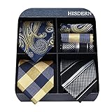 HISDERN Lot 3 PCS Classic Men's Tie Set Necktie