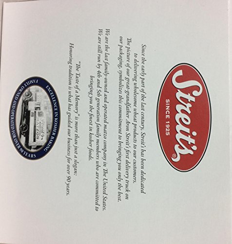 Streit's Organic Matzo Kosher For Passover 11 Oz. Pk Of 3.