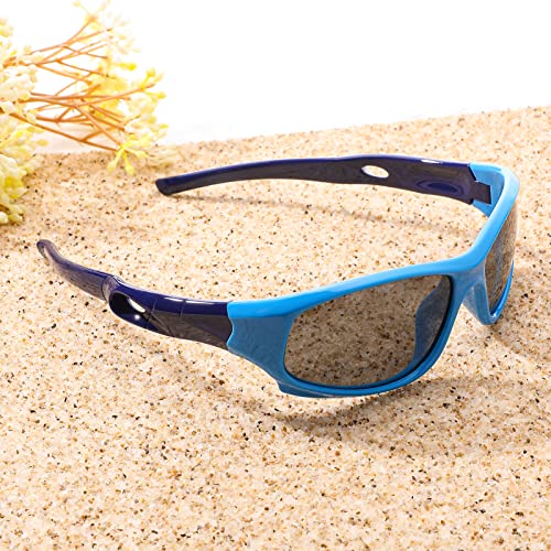 Pro Acme TR90 Unbreakable Polarized Sports Sunglasses for Kids Boys and