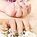 12 Colors Nail Dried Flowers 3D Nail Art Sticker, Natural Real Dry Flower, Nail Design Art Decorations Decals Accessory Nail Supplies, Lovely Five Petal Flower Beauty Nail Stickers for Manicure