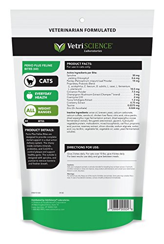 VetriScience Laboratories - Perio Plus Feline Bites for Pets